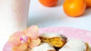 Блины с яблоками и корицей