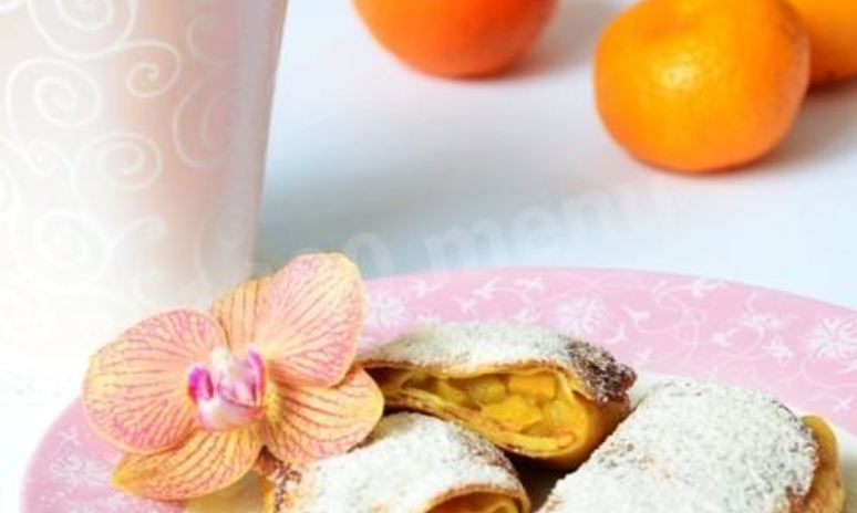 Рецепт блинов с яблоками и корицей