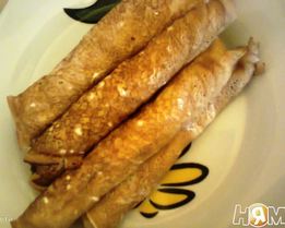 Блины со сметано-творожной начинкой