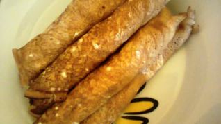 Блины со сметано-творожной начинкой