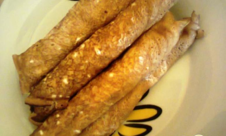 Рецепт блинов со сметано-творожной начинкой