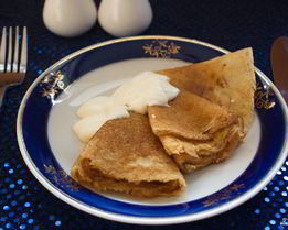 Диетические блины из овсяных хлопьев