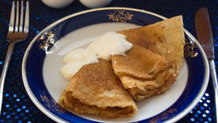 Диетические блины из овсяных хлопьев