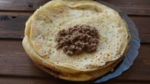 фаршированные блины с мясом