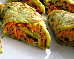 Кабачковые блинчики с начинкой