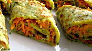 Кабачковые блинчики с начинкой