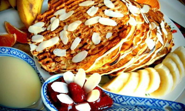 Рецепт миндальных блинчиков на вафельнице