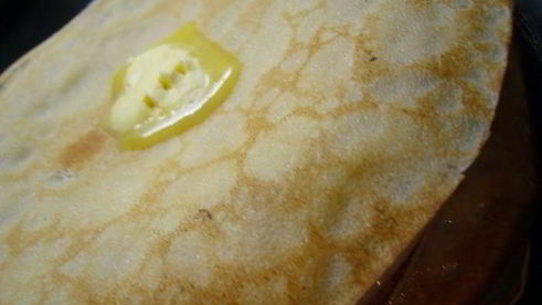 новогодние блинчики с салатом