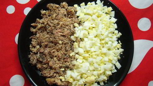 новогодние блинчики с салатом