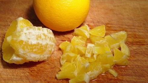 ореховые блинчики с апельсинами под шоколадным соусом