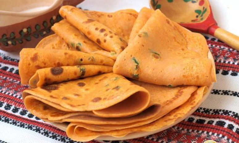 Рецепт томатных блинчиков