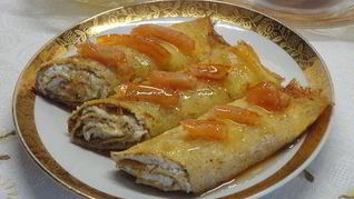 Тыквенные блины на рисовой муке