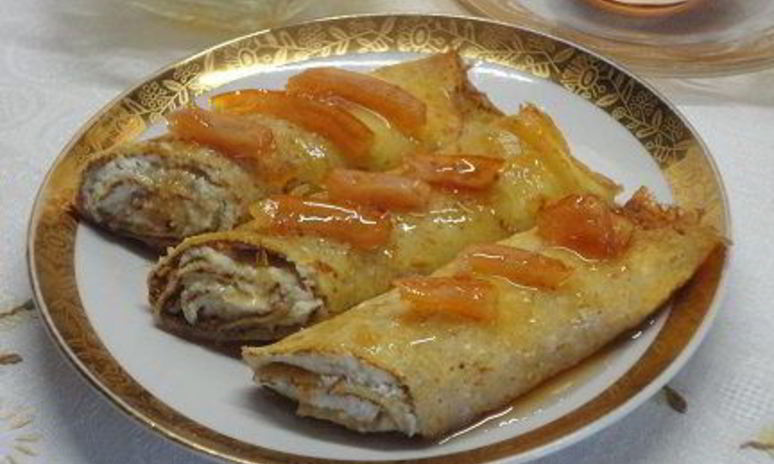 Рецепт тыквенных блинов на рисовой муке