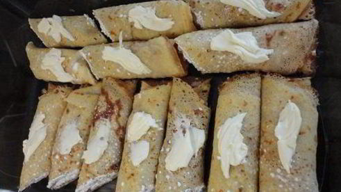 тыквенные блины на рисовой муке