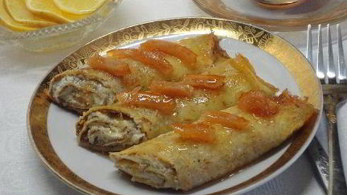 тыквенные блины на рисовой муке