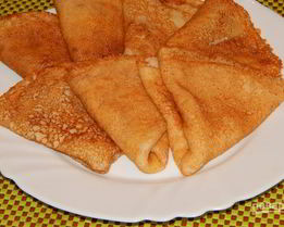 Вкусные блины на воде