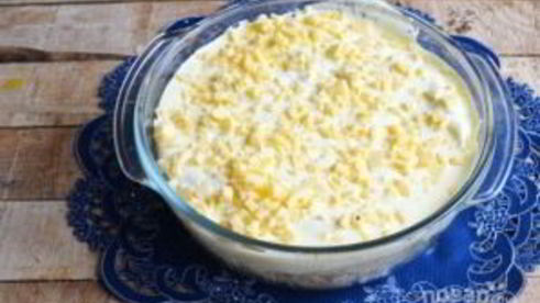 запеченные блины с курицей и шампиньонами