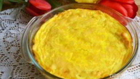 запеченные блины с курицей и шампиньонами