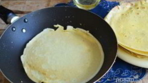 запеченные блины с курицей и шампиньонами