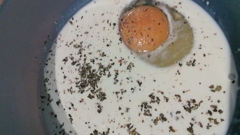 запеченные блины с мясной начинкой