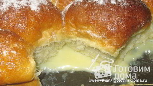 булочки buchteln со сливками