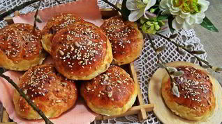 Булочки с начинкой на творожном тесте