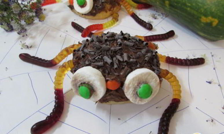 Рецепт булочек страшно смешные паучки