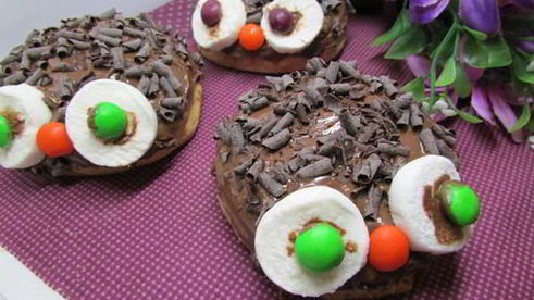 булочки страшно смешные паучки