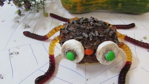 булочки страшно смешные паучки