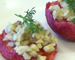 Булочки свекольные