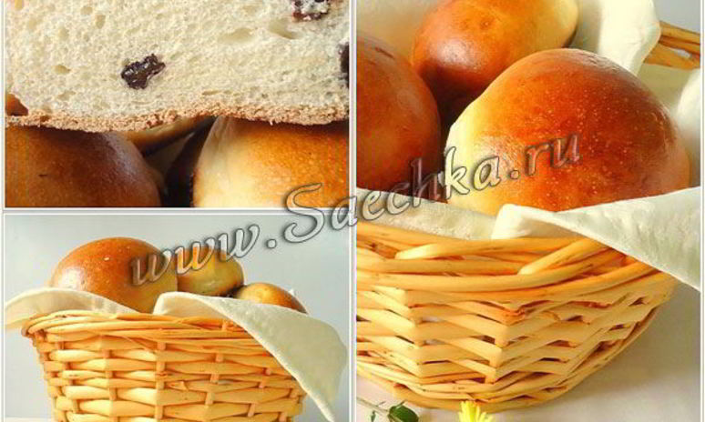 Рецепт ереванских булочек с изюмом