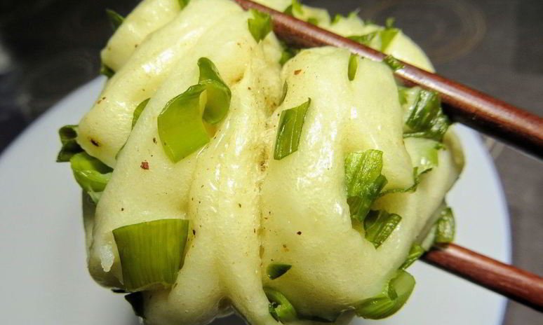 Рецепт китайских паровых булочек с зеленым луком