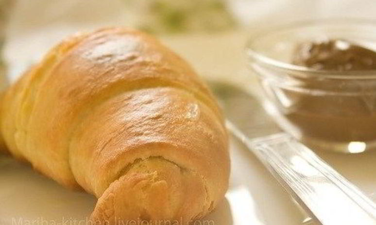 Рецепт круассанов с ореховой пастой