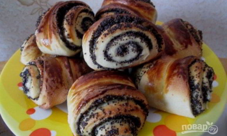 Рецепт маковых булочек