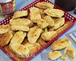 Пампушки без дрожжей с чесноком