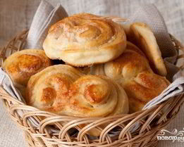 Плюшки из дрожжевого теста