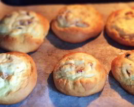 Пышная ватрушка с творогом