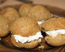 Заварные мини-булочки с творожной начинкой