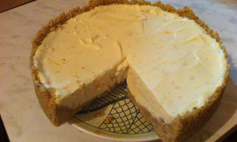 Рецепт апельсинового чизкейка без запекания