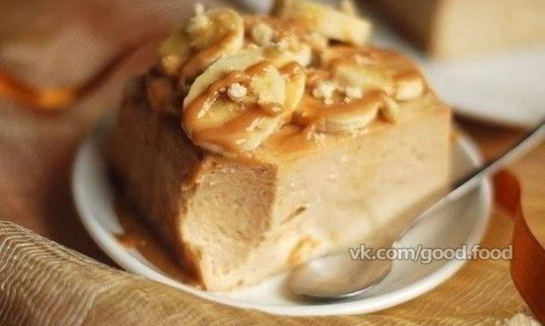 Рецепт бананового чизкейка без теста