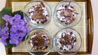 Быстрый черничный чизкейк