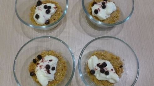 быстрый черничный чизкейк