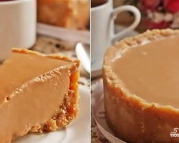 Чизкейк без выпечки со сгущенкой