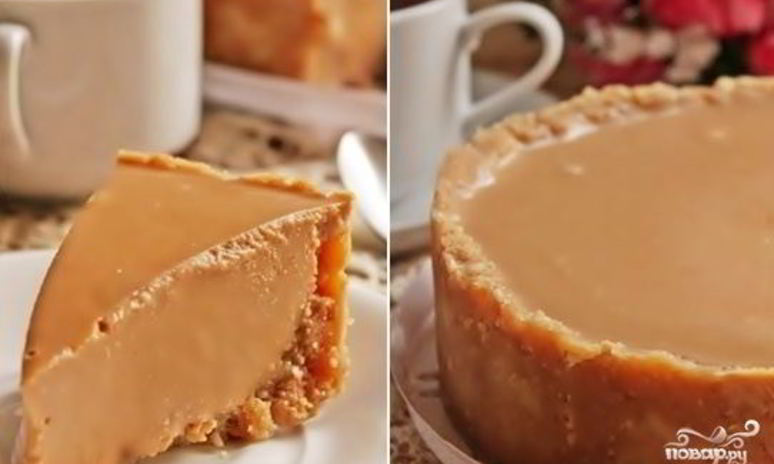 Рецепт чизкейка без выпечки со сгущенкой