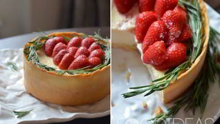 Чизкейк из рикотты с выпечкой