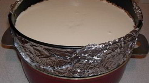 чизкейк из рикотты с выпечкой