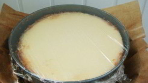 чизкейк из рикотты с выпечкой