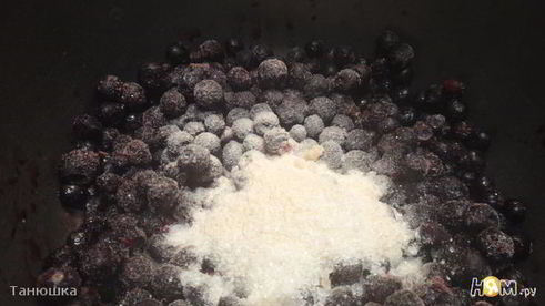 чизкейк из творога с черничным топпингом