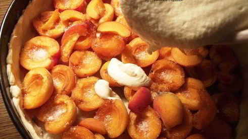 чизкейк с абрикосами