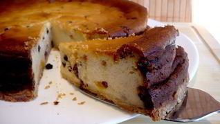 Чизкейк с апельсином и изюмом